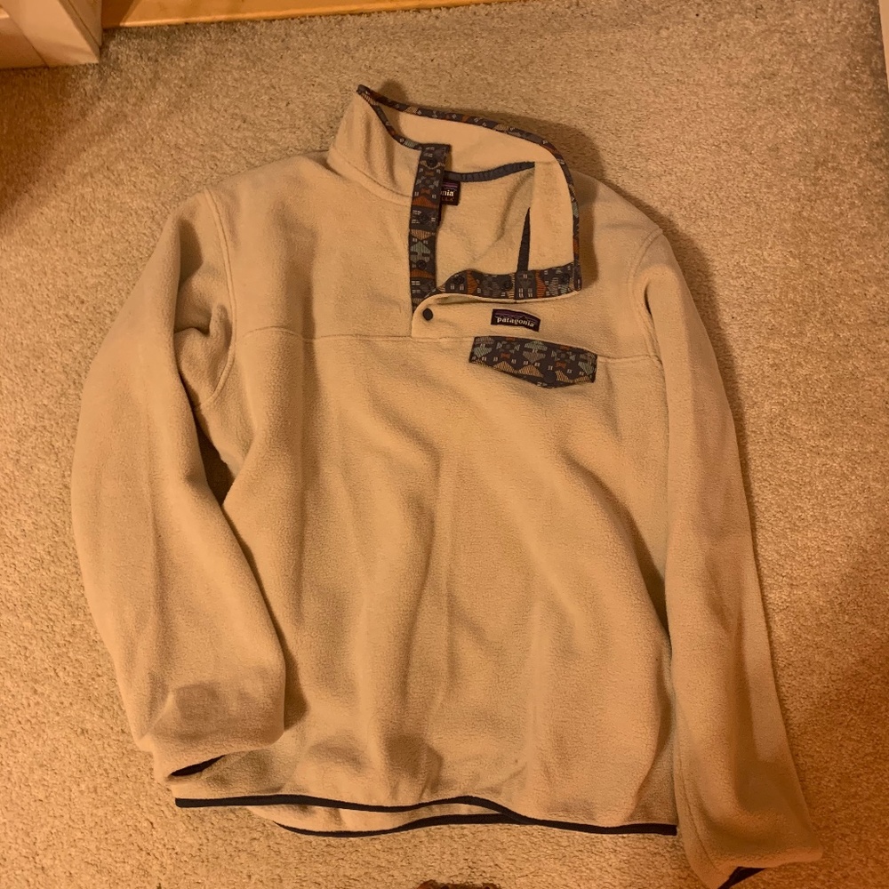 Patagonia Fleece Pullover Sweater Snap-T Synchilla